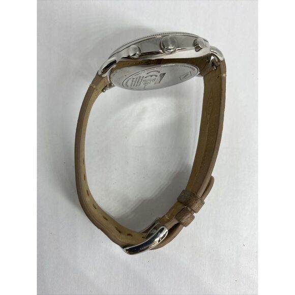 Fossil FTW1200 Women's Sand Leather Silver Analog Dial Hybrid Smartwatch XX706 - Picture 11 of 12